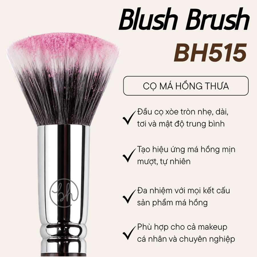 Cọ Má Hồng BH Cosmetics Blush Brush BH515